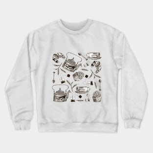 The vintage tea set Crewneck Sweatshirt